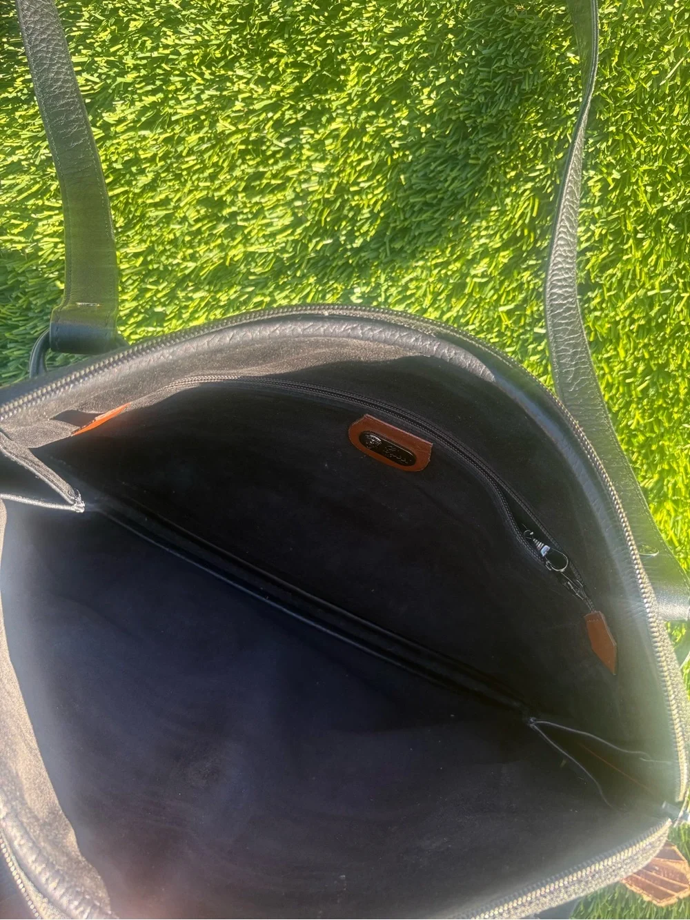 Gucci Black and Brown Leather Messenger Bag